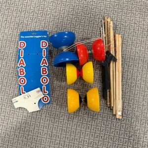 Double Headed Diabolo Toy Chinese Yoyo Set
